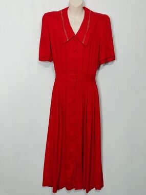 🔵BOGO FREE🔵 L.G. Star Maxi Dress Vintage 90's Rayon Sz 10